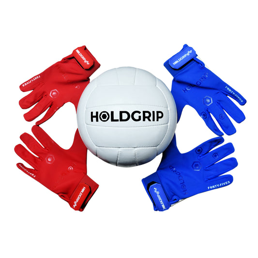 HoldGrip “Forty Fives” Gaelic Football Gloves – With Anti-Loss Snap Button